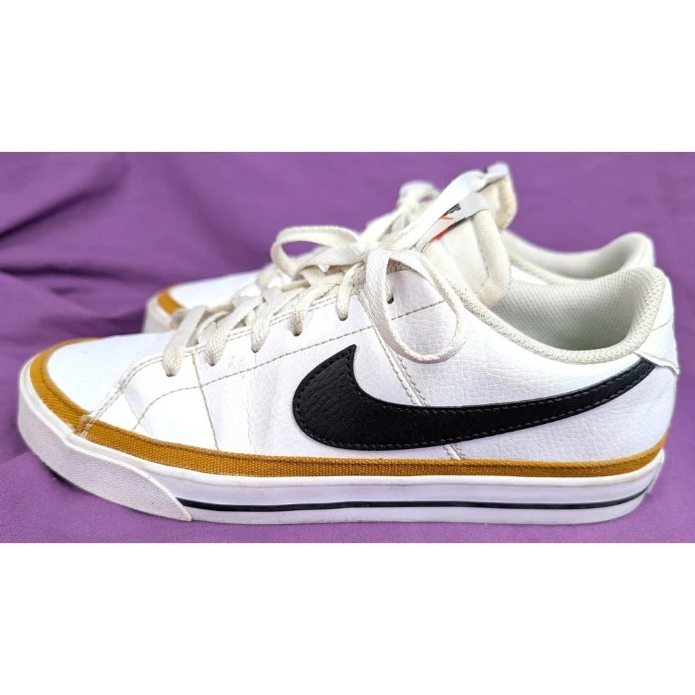 Nike Court Legacy Next Nature Low Top Sneakers White Black Orange dh3161-100